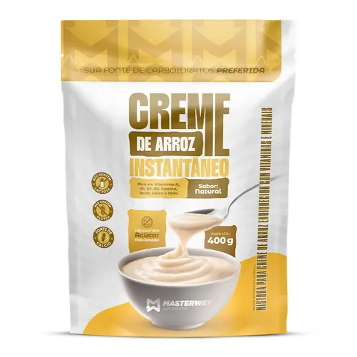 Creme de Arroz Instantâneo 400g - Masterway Suplementos