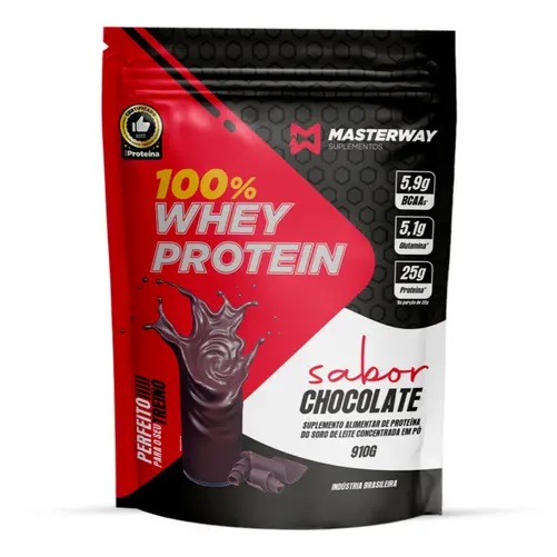 Whey Protein Concentrado 910g - Masterway Suplementos
