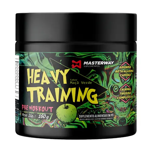 Pré-treino Heavy Training 160g - Masterway Suplementos
